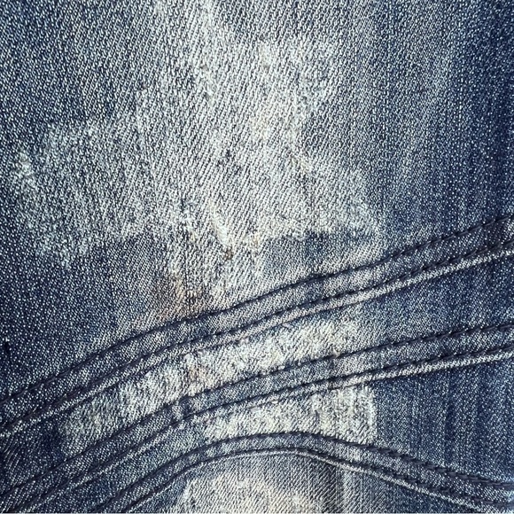 Y2K Almost Famous Distressed Skinny Moto Jeans Size 7 - Picture 6 of 13